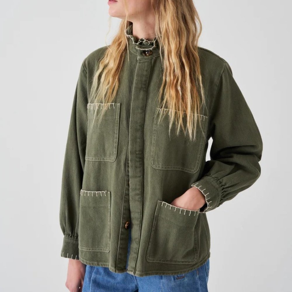NWT Seventy + Mochi PABLO JACKET IN KHAKI - Picture 4 of 8